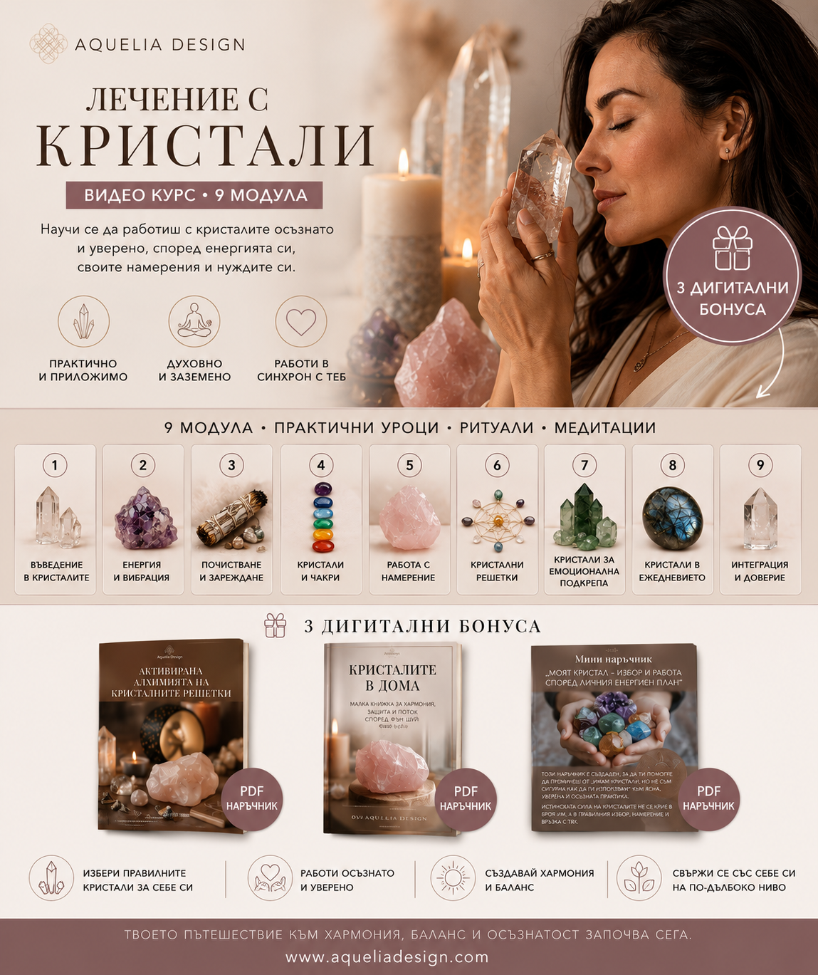 Видео Курс "Лечение с кристали"