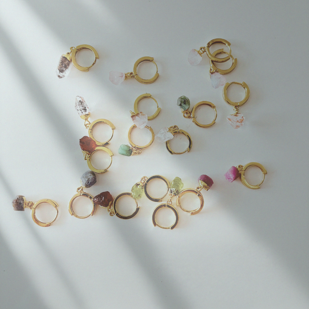 Raw Crystal Earrings