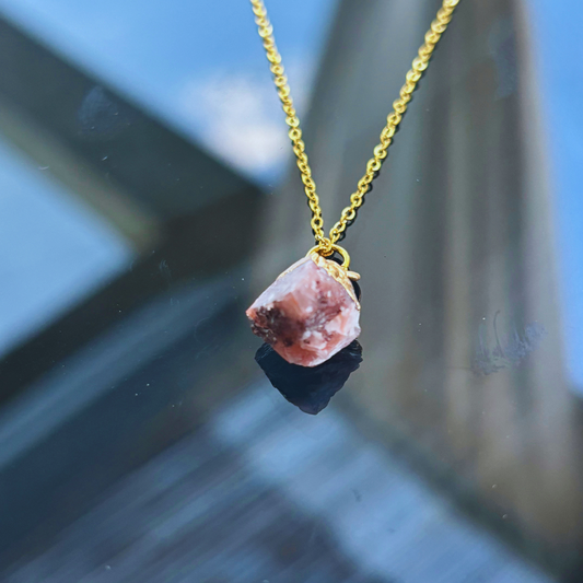 Necklace With Raw Ruby