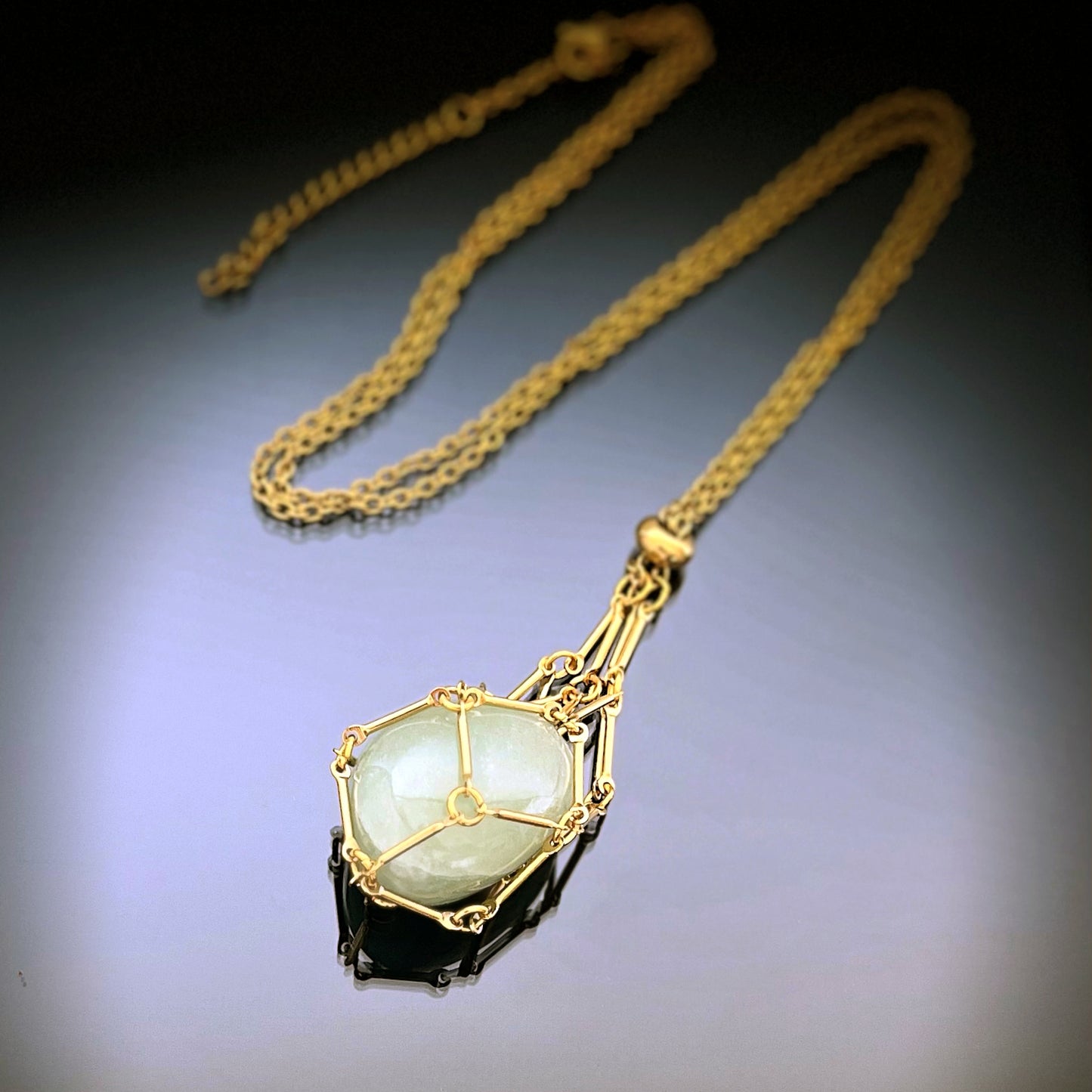 Crystal Therapy Necklace Gold